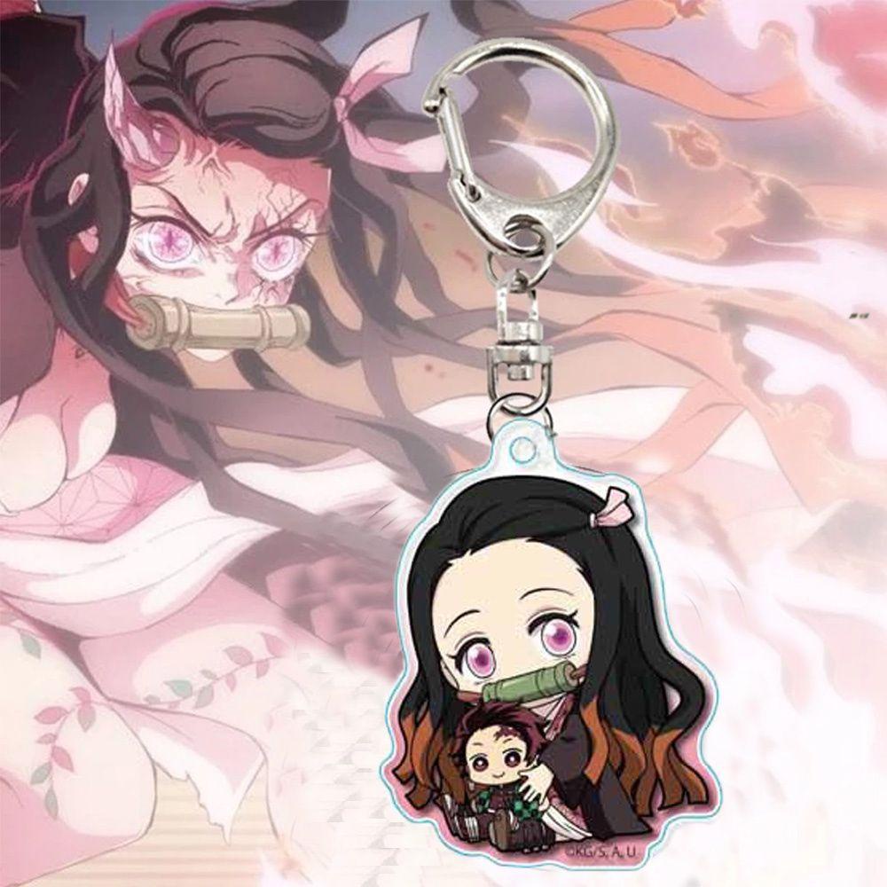 Móc Khóa Gắn Túi Xách/Túi Xách Hình Nhân Vật Hoạt Hình Shinobu Kimetsu No Yaiba Tanjirou Nezuko Demon Slayer Inosuke