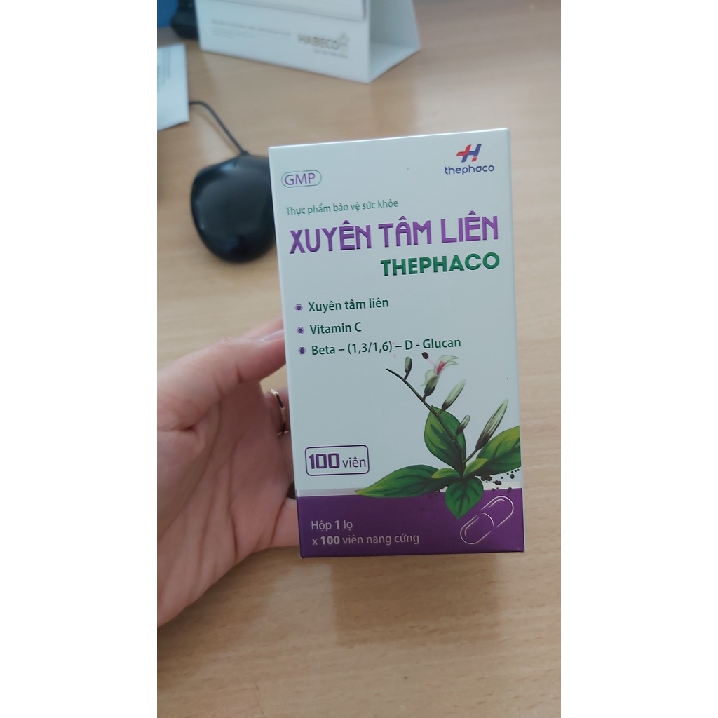 Xuyên tâm liên Thephaco  giúp hỗ trợ giảm ho, đờm do viêm họng, viêm phế quản. Tăng đề kháng