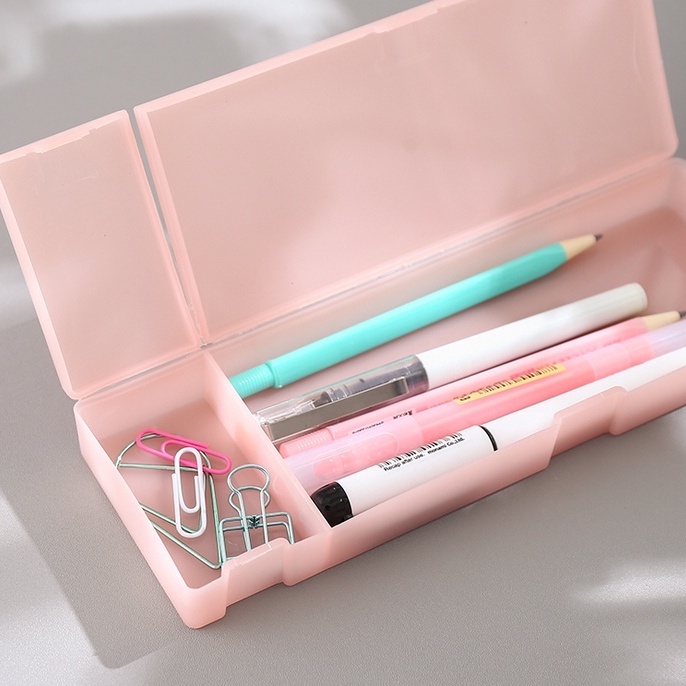 Hộp đựng bút bằng nhựa màu sắc đơn giản sáng tạo