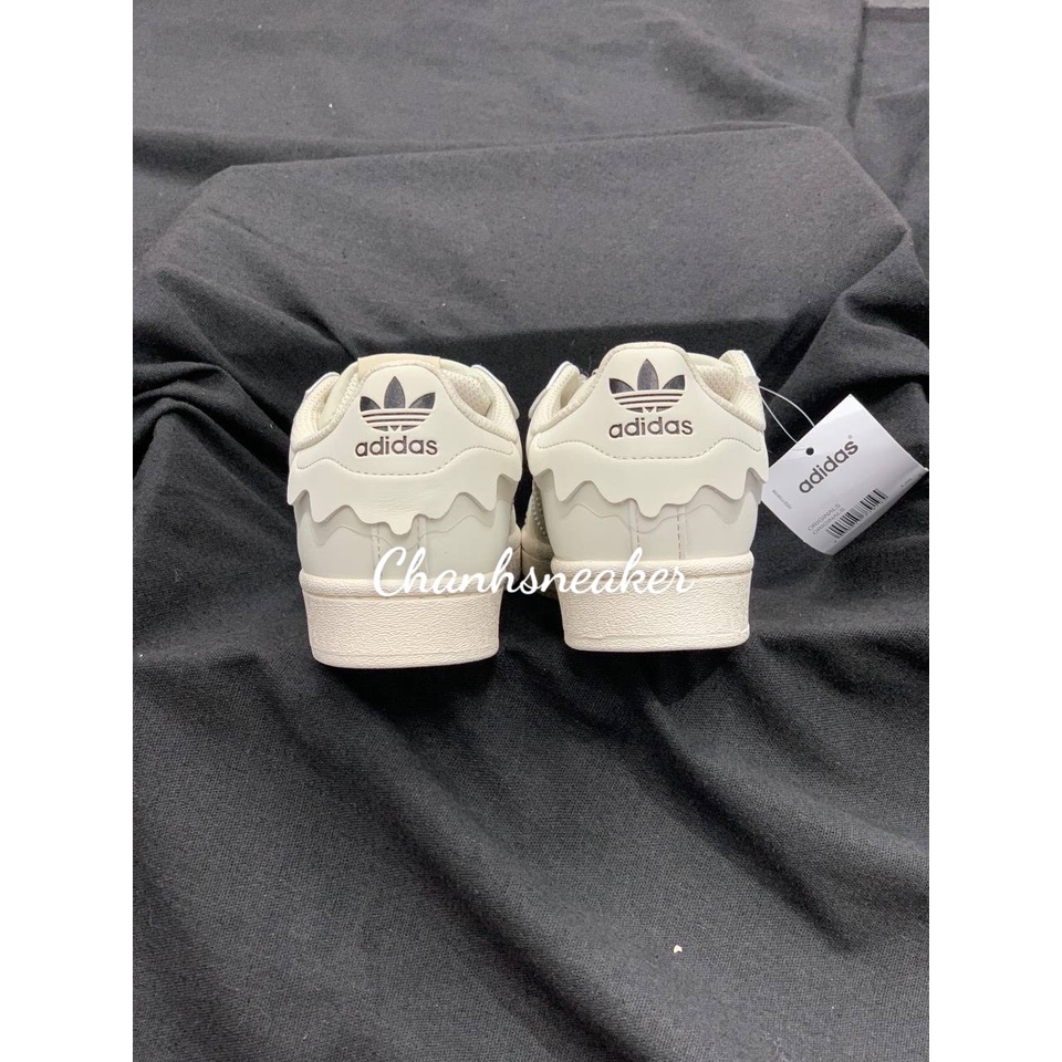 Giày thể thao das sò trắng hàng SC mẫu mới 2022, Giày Superstar Cloud White Mũi Sò Bản