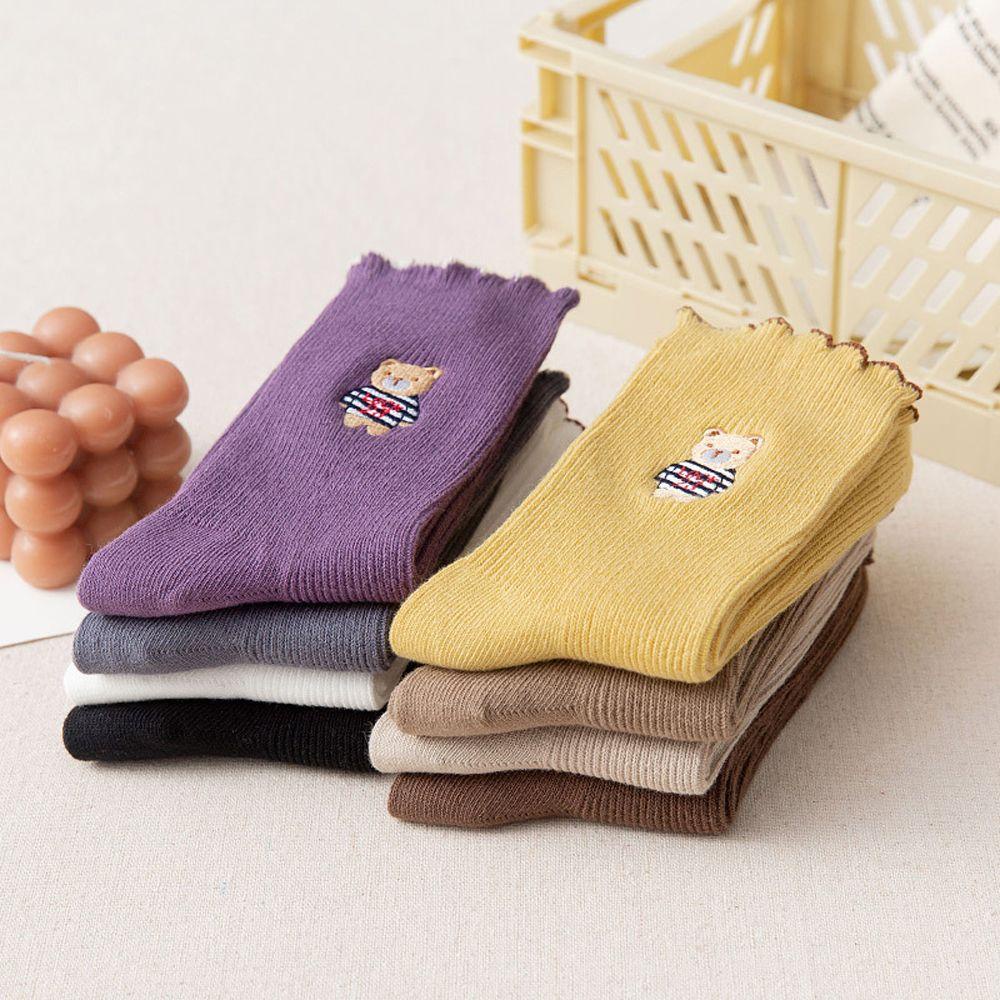 AROMA Đôi Vớ Thoáng Khí Họa Tiết Hoạt Hình Dễ Thương Cho Nữ