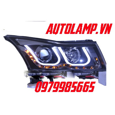 Đèn pha độ nguyên bộ cho cruze lacetti kiểu 2 U