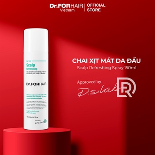 Chai xịt làm mát và khử mùi hôi da đầu Dr.FORHAIR Scalp Refreshing Spray 150ml