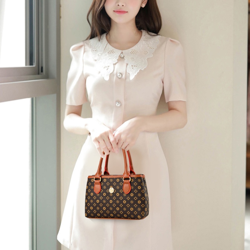 Túi Cho Mẹ Trung Niên Đơn Giản Mẫu Mới Túi Nữ Da Mềm Túi Xách Tay Bà Ngoại Túi Xách Tay Nữ Đi Chợ