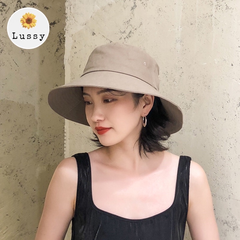 MŨ NÓN BUCKET TRƠN UNISEX PHONG CÁCH HÀN QUỐC MỀM THOÁNG CHỐNG NẮNG HÈ 2022
