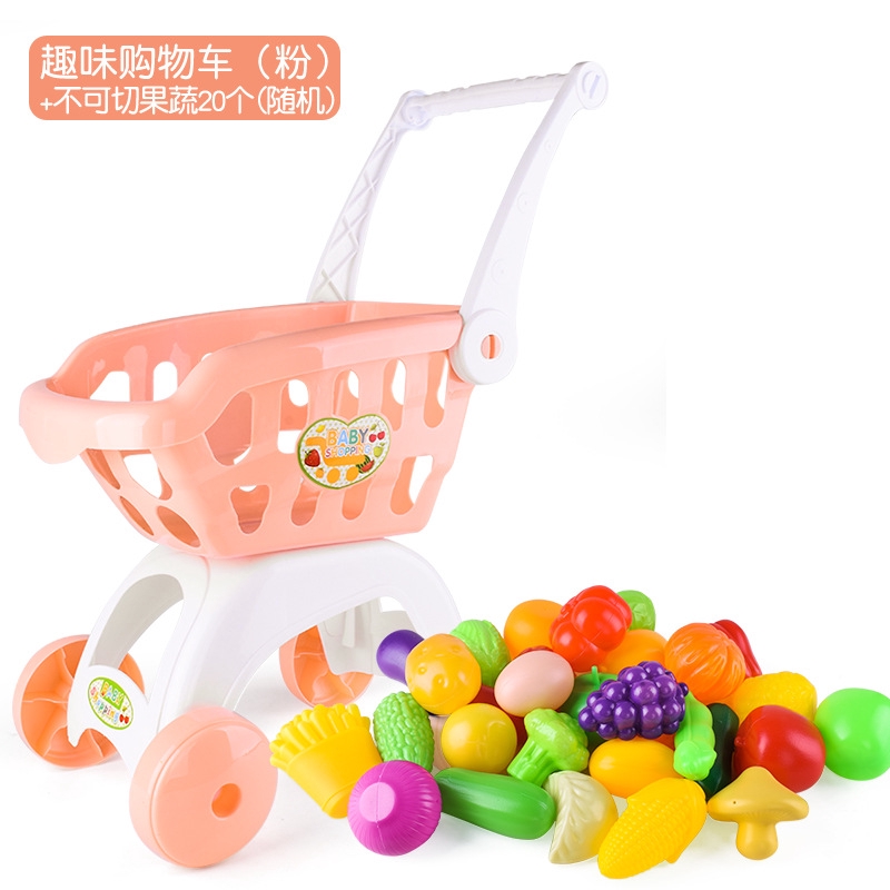 Set 21 Đồ Chơi Xe Đẩy Siêu Thị Mini Cho Bé