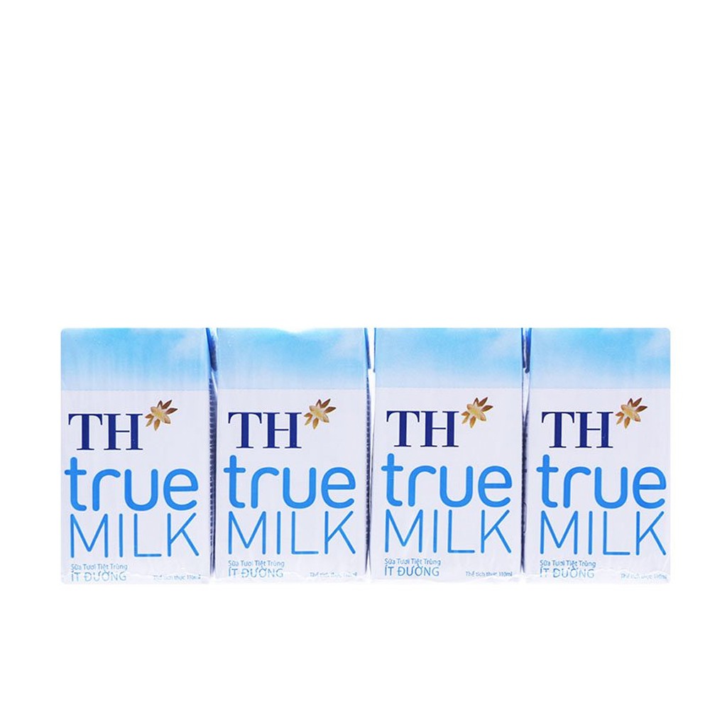 [10,11//2021] Sữa TH True Milk hộp 110ml lốc lẻ gồm 4 hộp