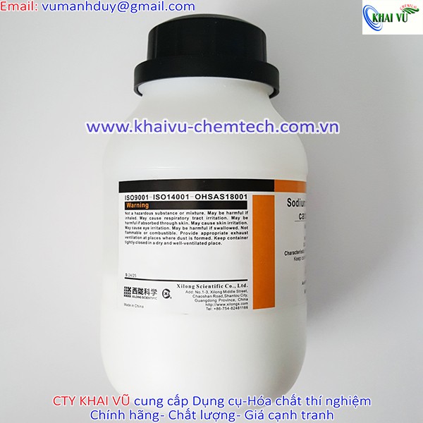 Hóa chất NaHCO3 99.5% hay là Sodium hydrogen carbonate lọ 500g  Sodium bicarbonate TINH KHIẾT THÍ NGHIỆM