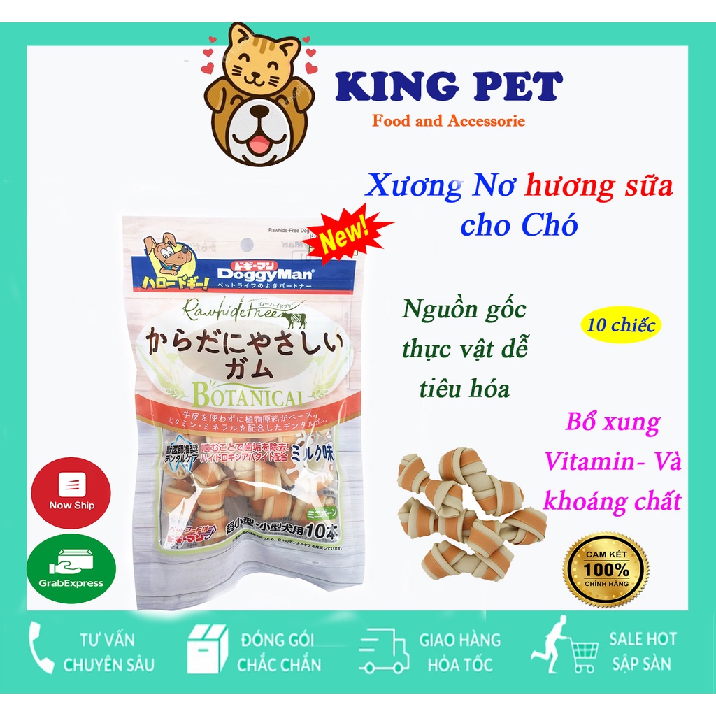 Xương gặm cho chó,xương gặm hình nơ hương gà Doggyman