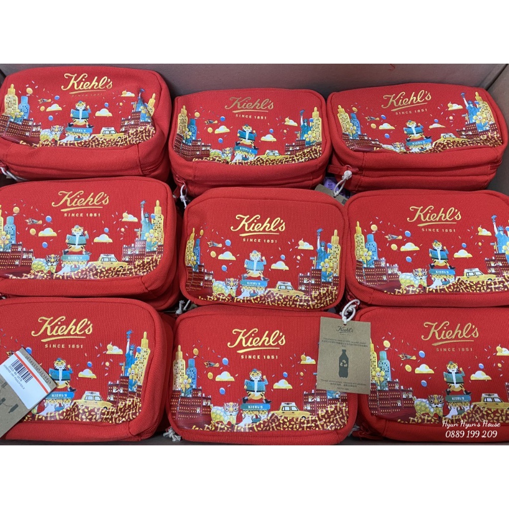 Kiehl's 👝 Túi đựng mỹ phẩm, đồ dùng cá nhân