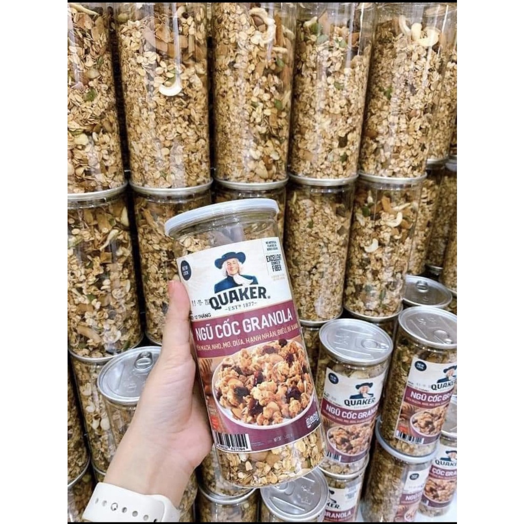 [BÁN CHẠY] Ngũ cốc granola các loại hạt, quả khô và yến mạch hỗ trợ giảm cân, lợi sữa