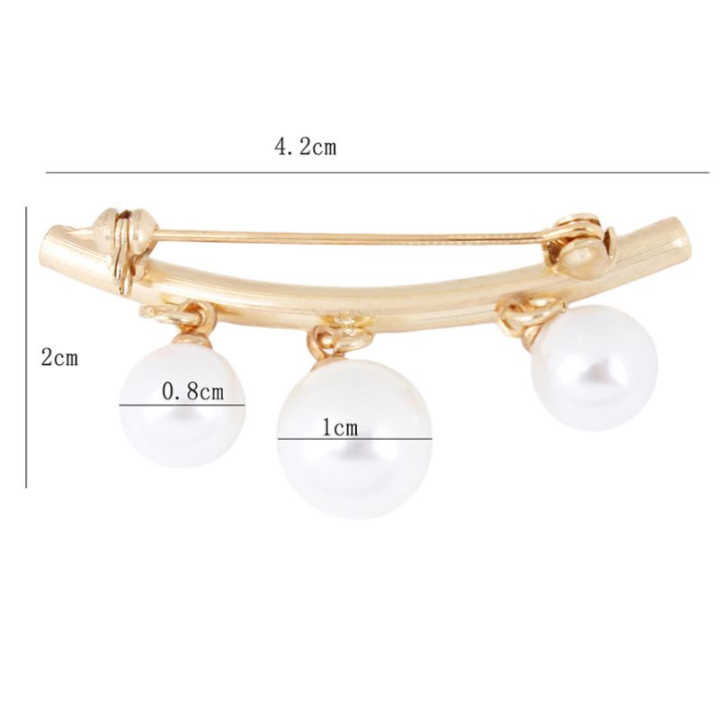 Kẹp Dây Xích Đính Ngọc Trai Cố Định An Toàn Thời Trang Cho Nữ