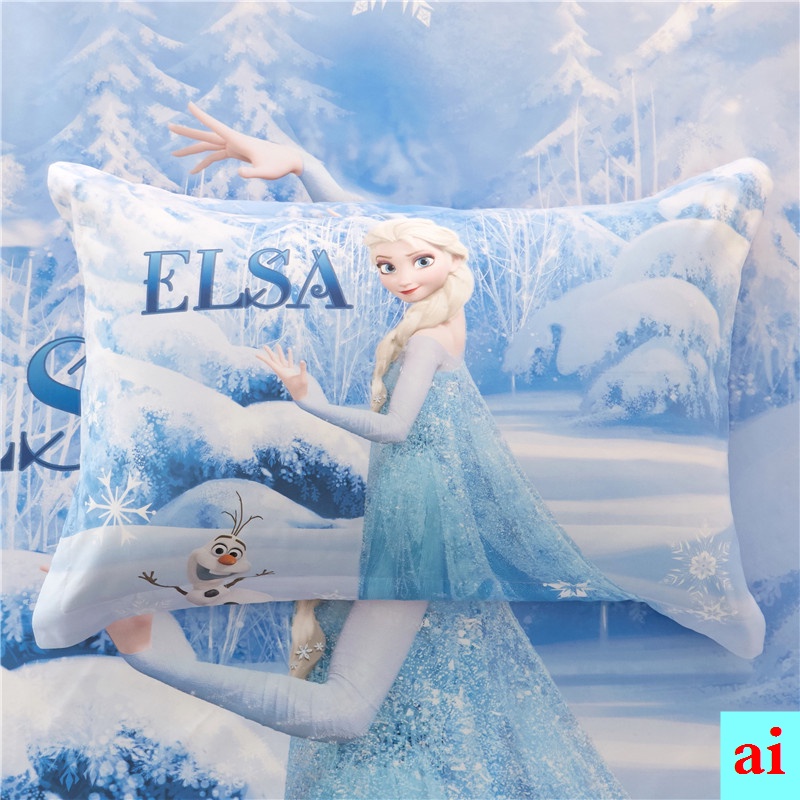 Disney Vỏ Gối Cotton 30 * 50 In Hình Công Chúa Elsa Cho Bé