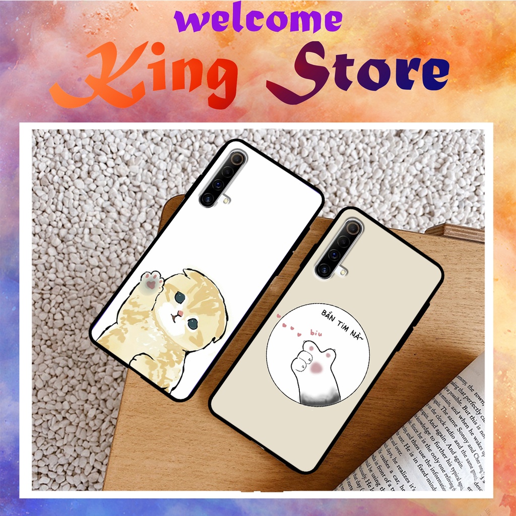 [FreeShip ExTra] Ốp lưng Realme 5/Realme 5i/Realme 5 Pro/Realme 6/Realme 6 Pro  in hình mèo con đáng yêu