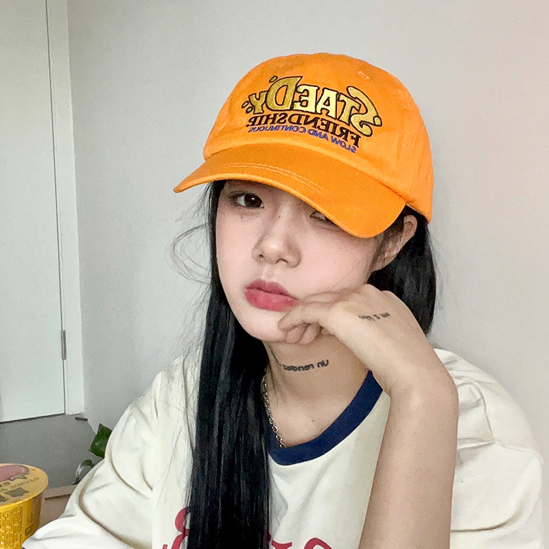 Mũ Lưỡi Trai Mềm Mại Thêu Họa Tiết Xinh Xắn Dành Cho Nữ