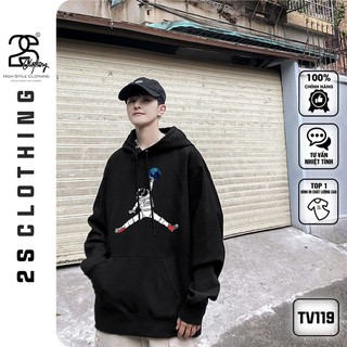  Áo Hoodie Nam Form Rộng Dày 2s Clothing Áo Hoodie Nỉ Bông Trơn In Hình Jordan Bóng Rổ Phong Cách Streetwear Basic TV202 