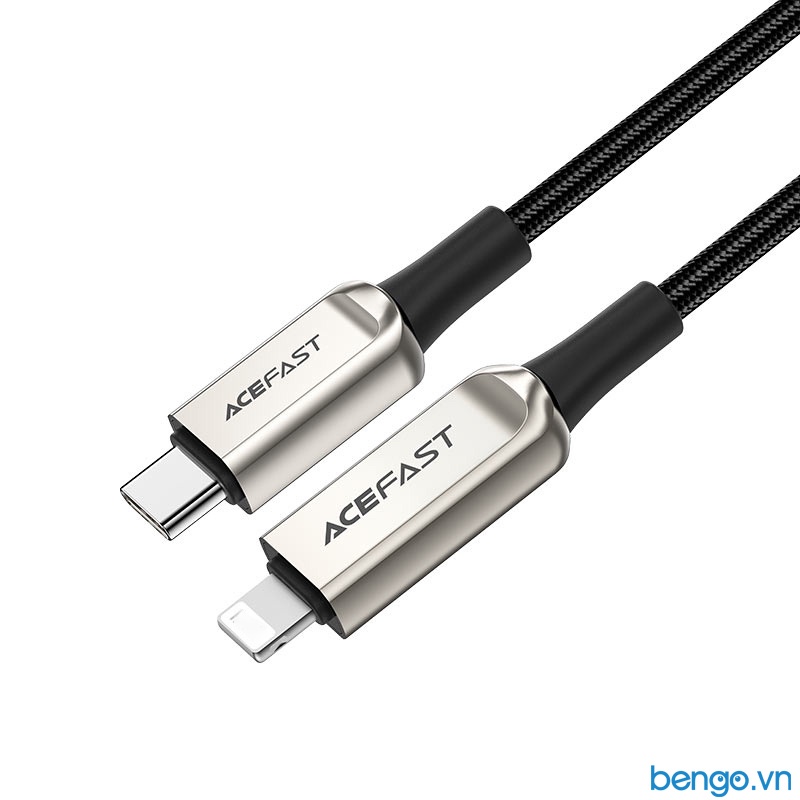 Cáp ACEFAST USB-C To LN MFi Màn Hình Kỹ Thuật Số LED Dài 1.2m - C6-01