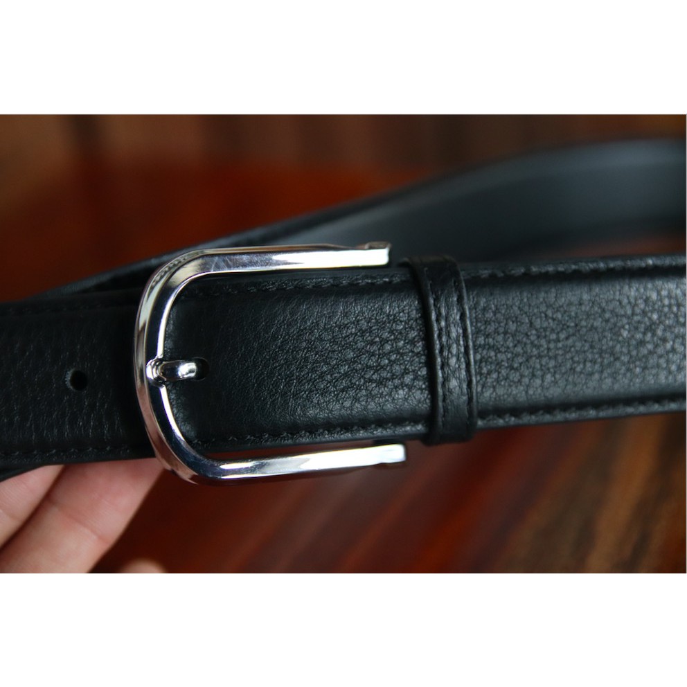 Dây nịt nam 100% da bò ý nhập cao cấp siêu mềm màu xanh