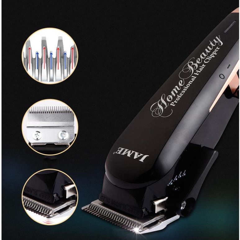Tông đơ cắt tóc lưỡi kép chuyên nghiệp jame 1070 công suất 10w+tặng cữ 1,5 và 4,5 mm cao cấp chuyên nghiệp