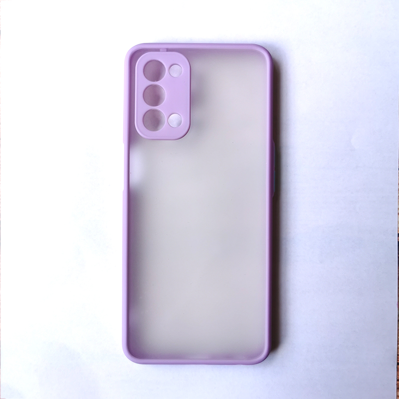 Ốp điện thoại chống dấu vân tay viền màu kẹo dành cho Oppo A74 A54 A74 5G A54 5G