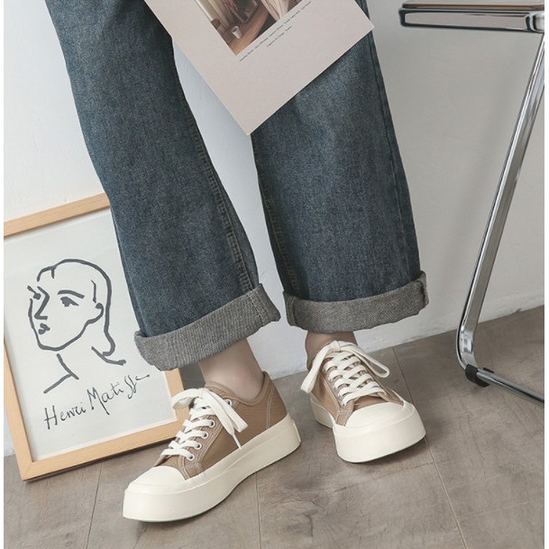 [Ảnh thật/Fullbox] 🍓 Giày nữ 🎁FREESHIP50K🎁 Giày thể thao nữ Ulzzang mũi tròn mẫu mới 2021 | BigBuy360 - bigbuy360.vn