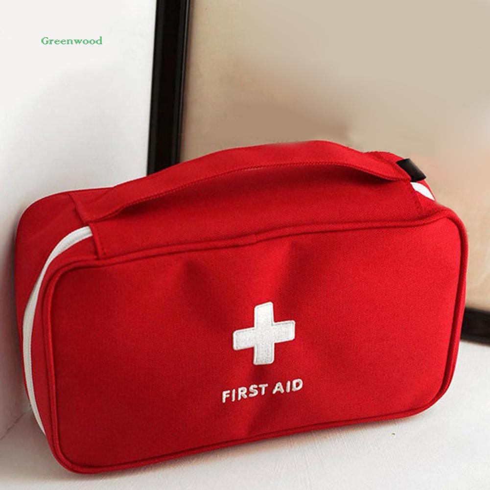 Green❤ First Aid Bag Emergency Home Outdoor Treatment Survival Medical Rescue Pouch