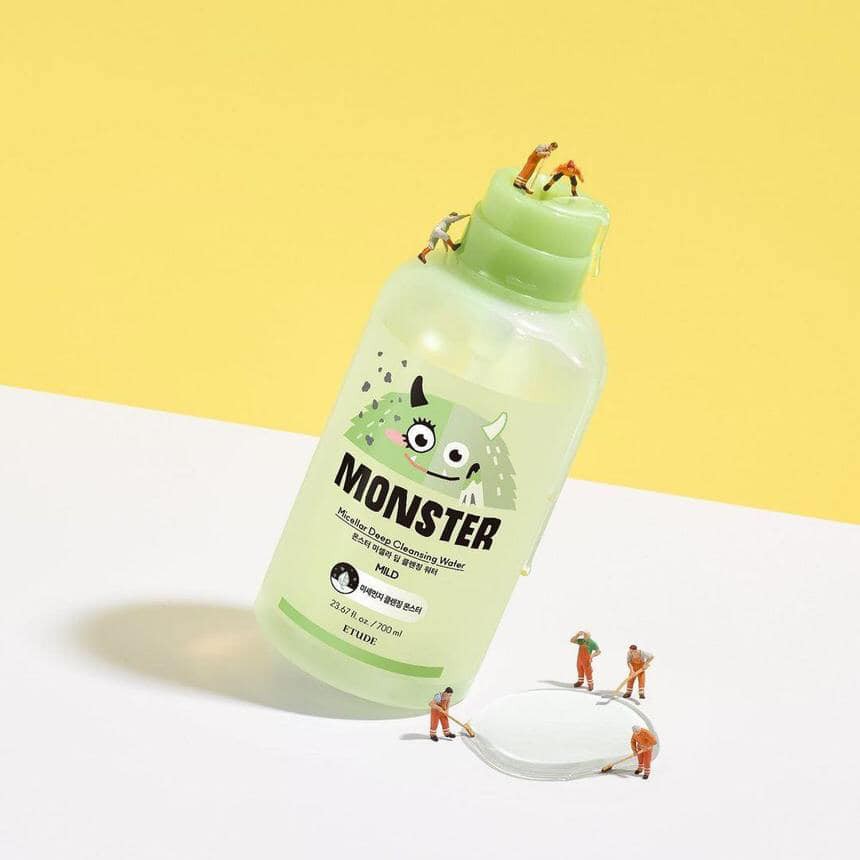 &lt;AUTH_BILL&gt; Nước tẩy trang dịu nhẹ etude house Monster Micellar Cleansing water - 700ml