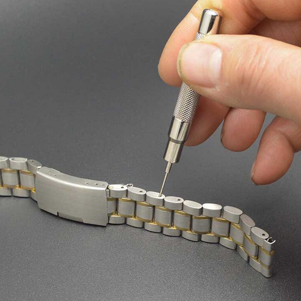 Bộ 2 Dụng Cụ Tháo Chốt Dây Đồng Hồ Đeo Tay Bằng Thép 5 Kích Cỡ Mới