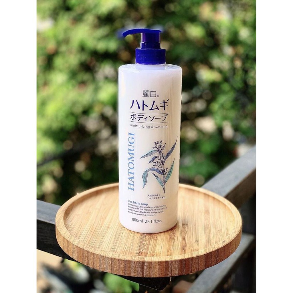[Hàng Nhật] Sữa Tắm Hạt Ý Dĩ HATOMUGI Trắng Da Nội Địa Nhật 800ml | Sữa Tắm Dưỡng Ẩm Trắng Da Hatomugi | BigBuy360 - bigbuy360.vn