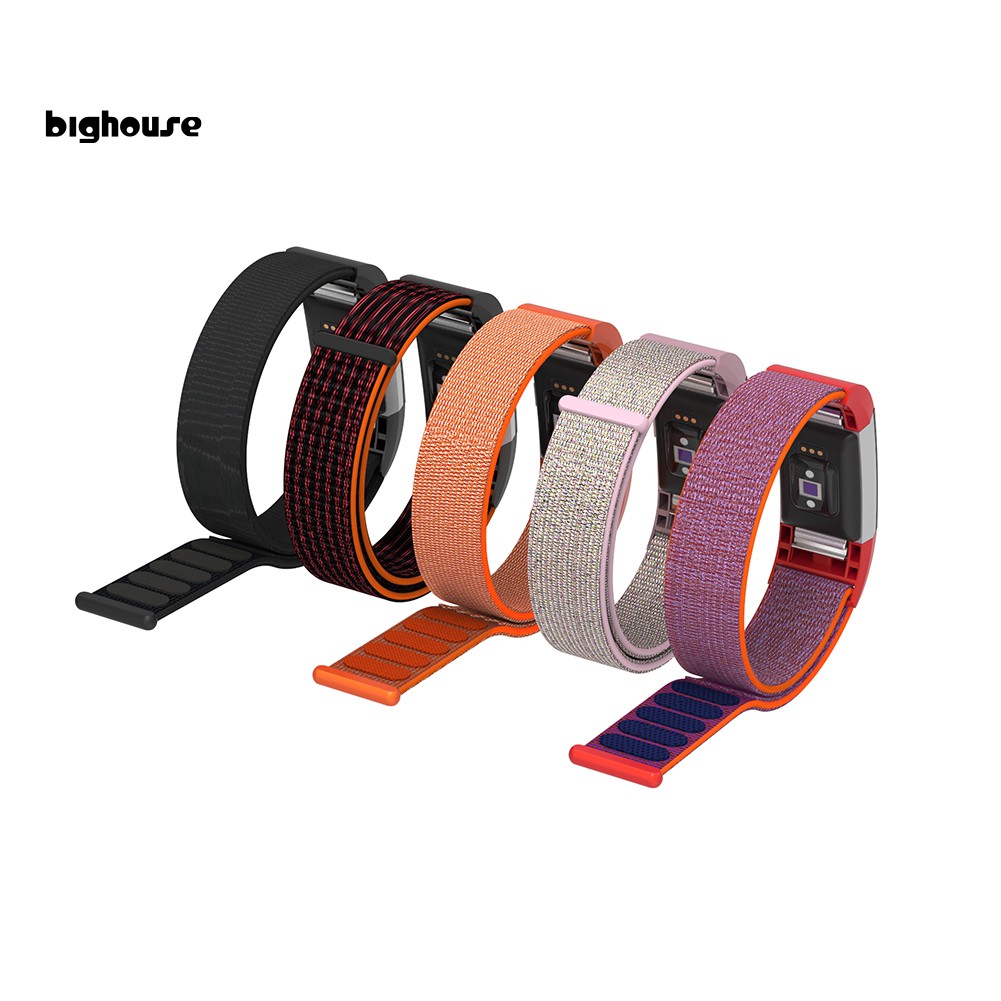 Dây Đeo Sợi Nylon Thay Thế Cho Vòng Tay Thể Thao Fitbit Charge 2