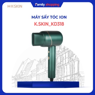 Máy sấy tóc Ion 2 chế độ sấy nóng lạnh KSKIN KD318 thổi khô tóc nhanh, dưỡng tóc mềm mượt