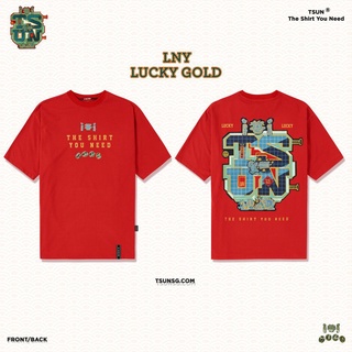U52z /áo thun tsun lucky gold - đỏ - unisex!