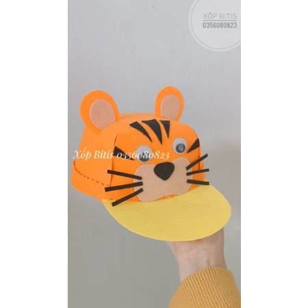 Mũ nỉ đồ dùng mầm non - góc bản thân, góc bán hàng