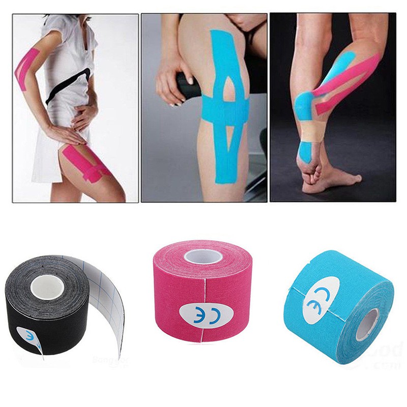 Cuộn băng quấn bảo vệ cơ khi tập luyện thể thao chất liệu vải không dệt tự dính chuyên dụng 5cm X 450cm
