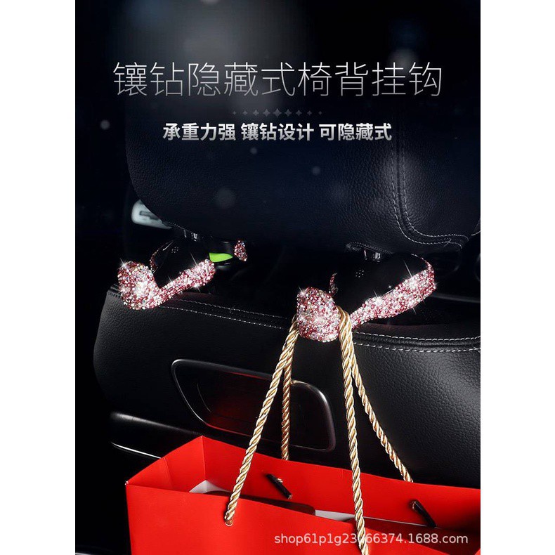 Móc Treo Đồ Vai Ghế Đính Đá Sang Trọng Dành Cho Phái Nữ