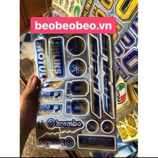 Bộ tem xe sirius nổi titan