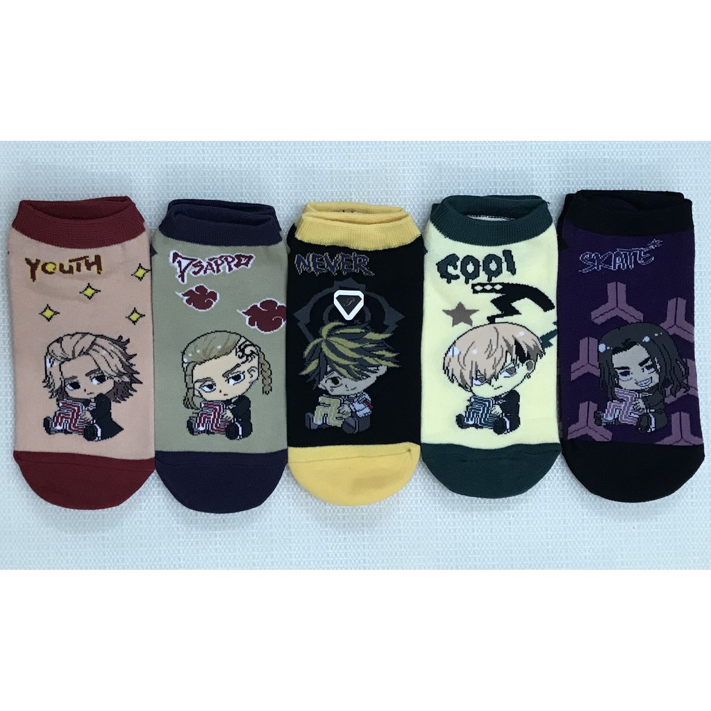 OtakuTPstore Tất vớ anime hoạt hình One Piece Kimetsu no Yaiba Demon Slayer Jujutsu Kaisen Harry Potter Snoopy