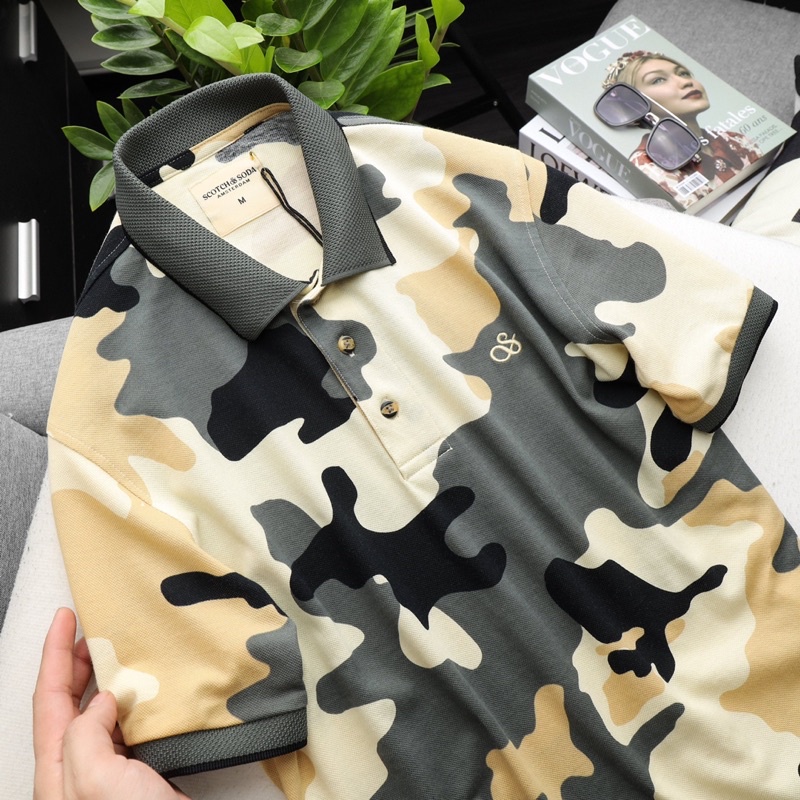 Áo thun polo camo Scotch &amp; Soda