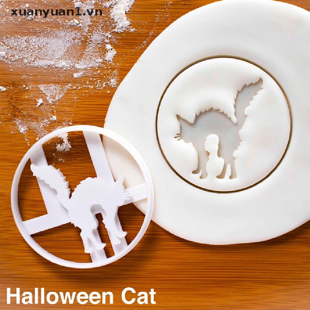 Set 1 / 3 Khuôn Cắt Bánh Quy Tạo Hình Chủ Đề Halloween Độc Đáo Tiện Dụng