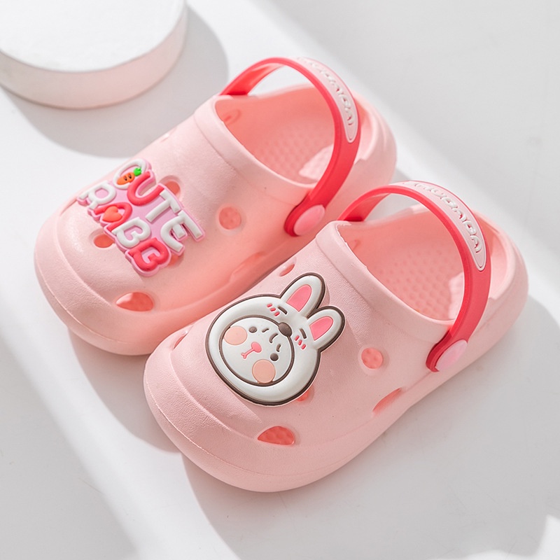 Dép Sandal Đế Mềm Chống Trượt Thiết Kế Đục Lỗ Thời Trang Cho Bé Trai Và Gái