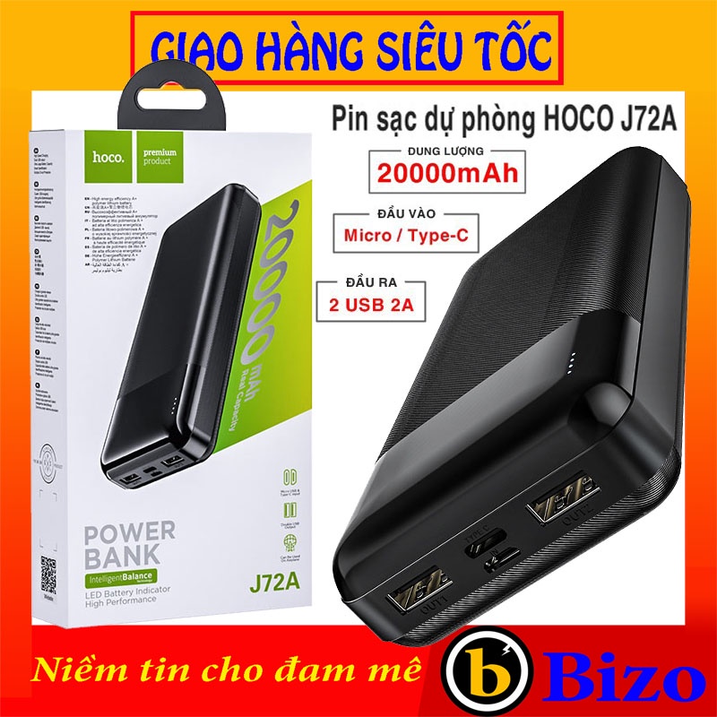 ⚡HOCO⚡PIN SẠC DỰ PHÒNG HOCO 20000MAH, CỤC SẠC DỰ PHÒNG, CHO IPHONE-SAMSUNG-XIAOMI-OPPO-VIVO, SẠC DU 