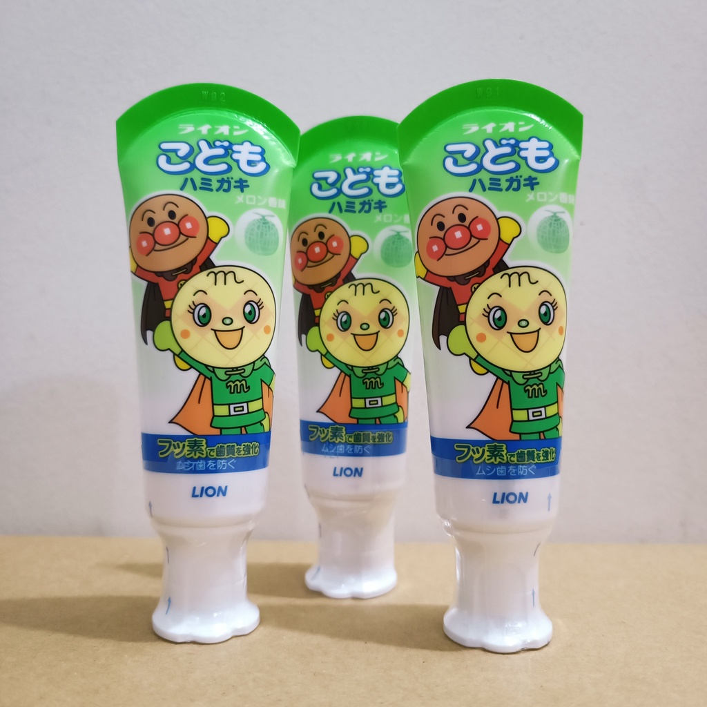 Kem đánh răng Lion cho bé, kem đánh răng cho trẻ nuốt được Nhật Bản 40gr