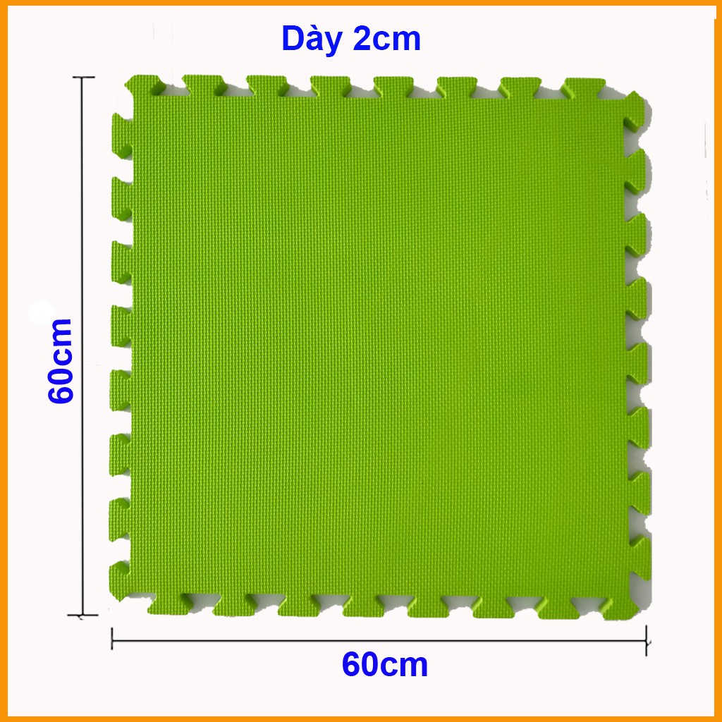 Thảm xốp cho bé (1 tấm)- Kích thước 60x60x2cm- 8 màu lựa chọn- Hàng Việt Nam- Mẹ Tròn Store