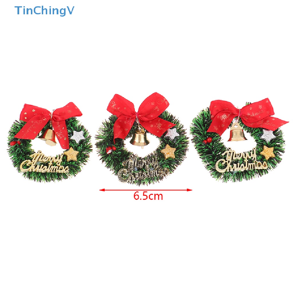 [TinChingV] 1 Vòng Hoa Giáng Sinh 1: 12 1: 6 Trang Trí Nhà Búp Bê