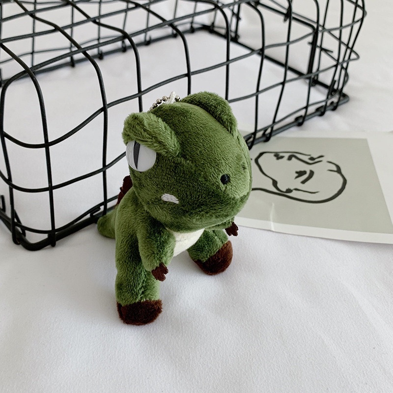 Móc Khoá Khủng Long Nhồi Bông Dễ Thương Trang Trí Balo , Túi Xách