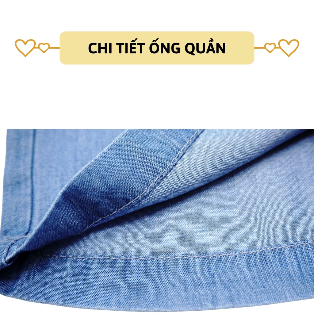 Quần lửng bò giấy bé gái 27Kids quần jean mềm nữ cho trẻ từ 2-12 Tuổi GSJE1