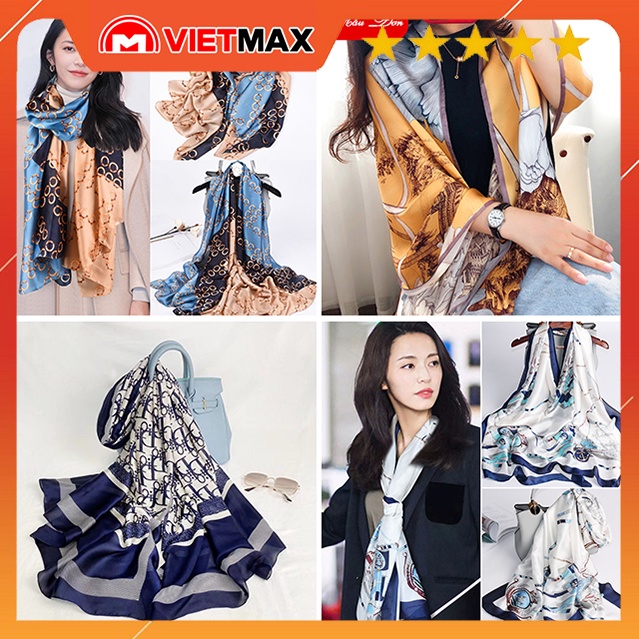 Khăn Choàng Đũi Chống Nắng - Khăn Choàng Cổ Đi Biển Thời Trang Xuân Hè Cho Nữ 90x190 Cm