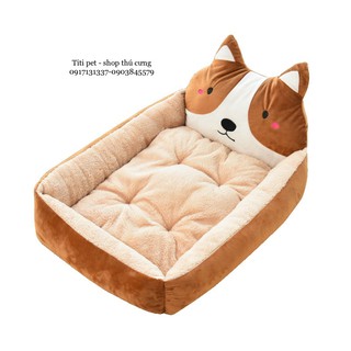 Nệm hình thú, sofa, ổ ngủ, bền đẹp cho chó mèo, thú cưng, êm mềm ấm mịn