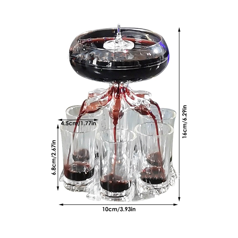 Bình Rót Rượu Bằng Thủy Tinh Màu Trắng