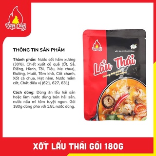 Gia vị lẩu thái, sốt tom yum Việt Chef gói 200g chua cay nấu được 1.8l nước dùng